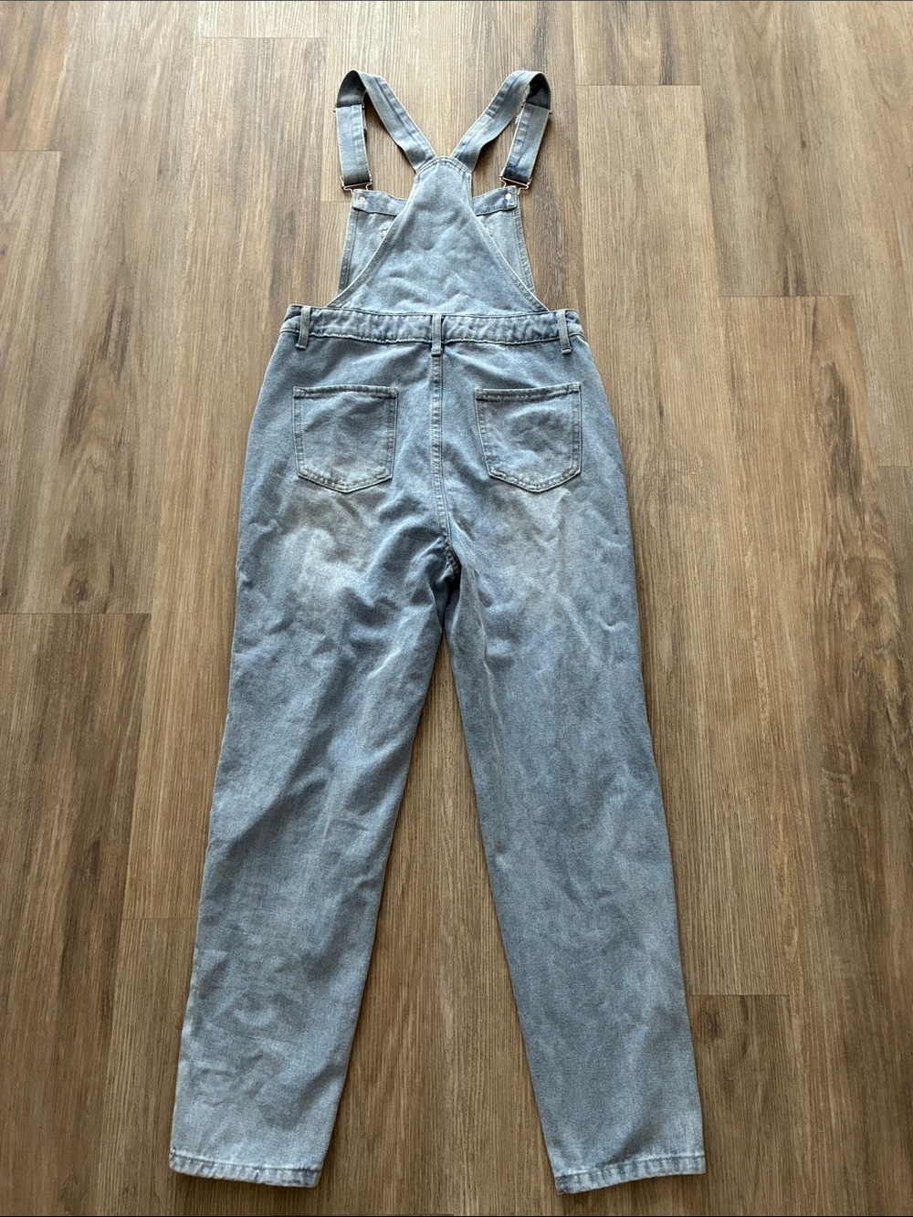 Distressed Denim Overalls - Picture 11 of 12